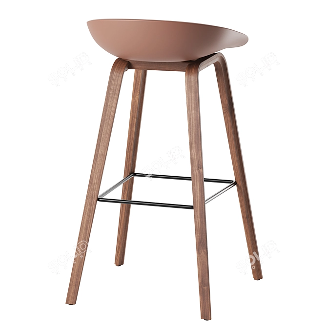 Modern Bar Stool AAS 32 3D model image 6