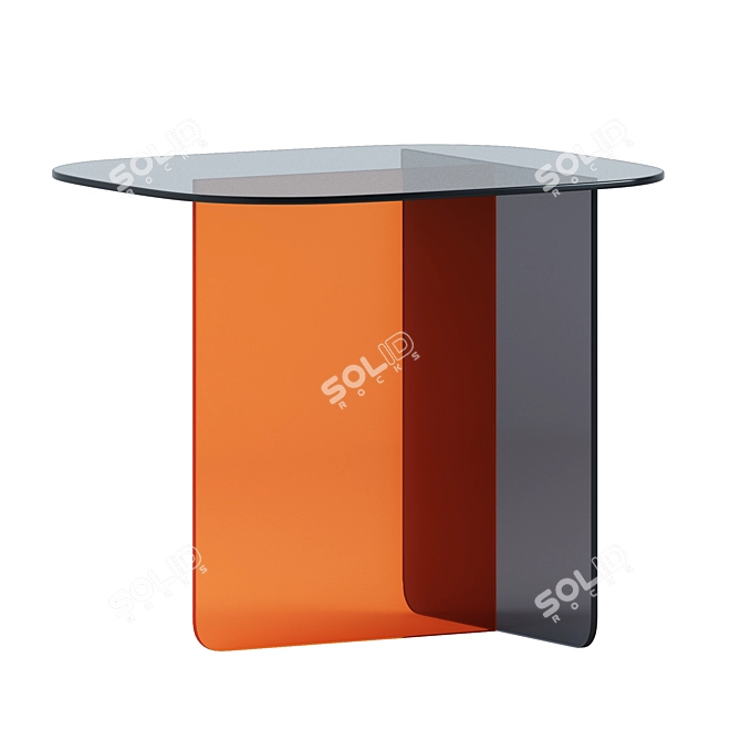 Modern Oval Glass Coffee Tables 3D model image 4