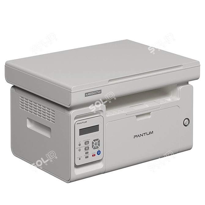 Compact Pantum M6507W Multifunction Printer 3D model image 5