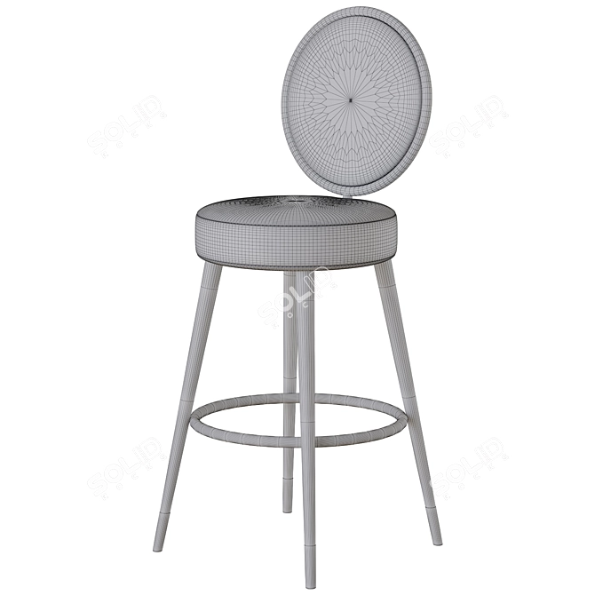 Elegant Bar Stool Model 3D model image 5