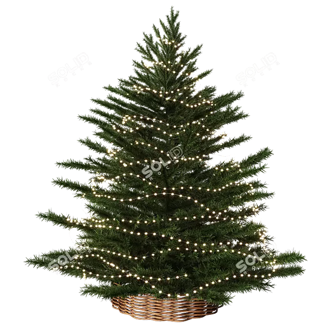 Festive Fir 3D Model 3D model image 2