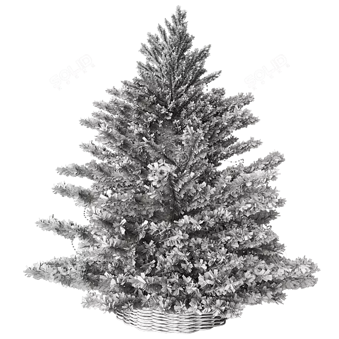 Festive Fir 3D Model 3D model image 5