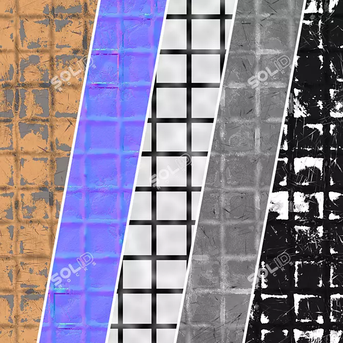 Metal Panel Texture 4k Seamless 3D model image 4