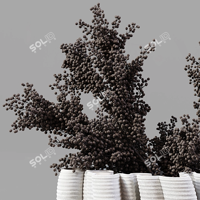 Sculpted Vase 3D Model Kit 3D model image 4