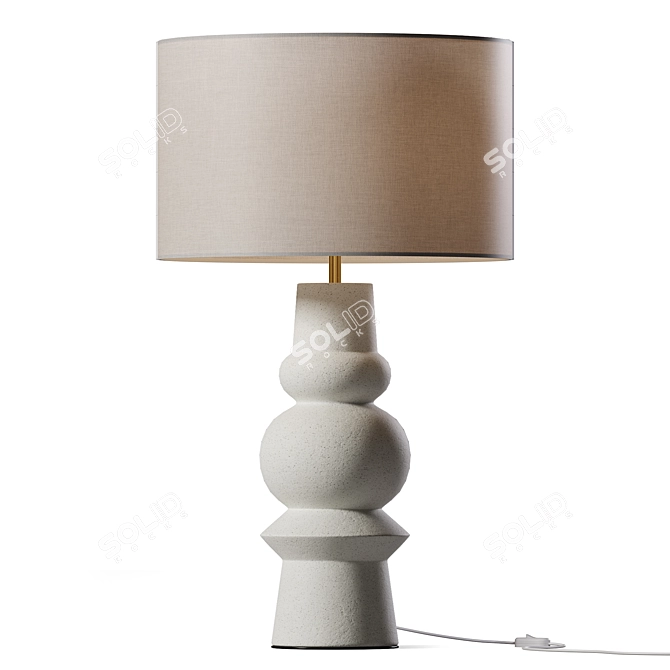 Sophisticated Hera Totem Table Lamp 3D model image 1