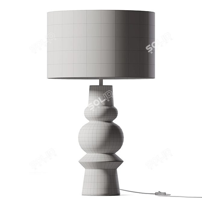 Sophisticated Hera Totem Table Lamp 3D model image 2