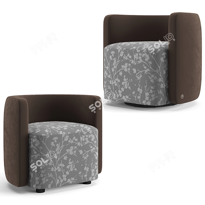 Luxury Living Roxanne Armchair 3D model image 1