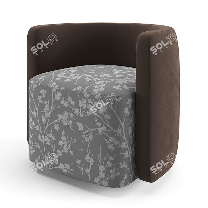 Luxury Living Roxanne Armchair 3D model image 5