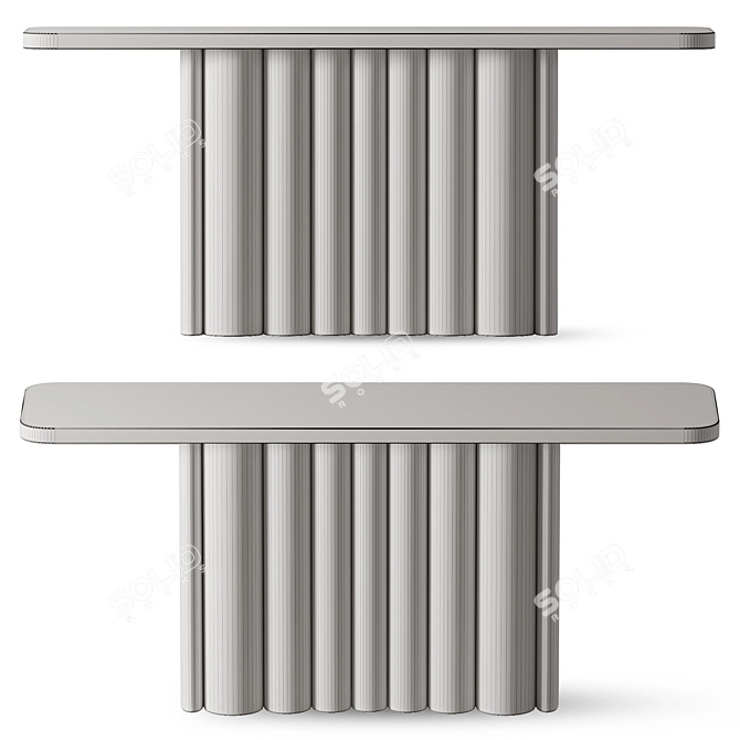 Sleek Enzo Console Table 3D model image 2