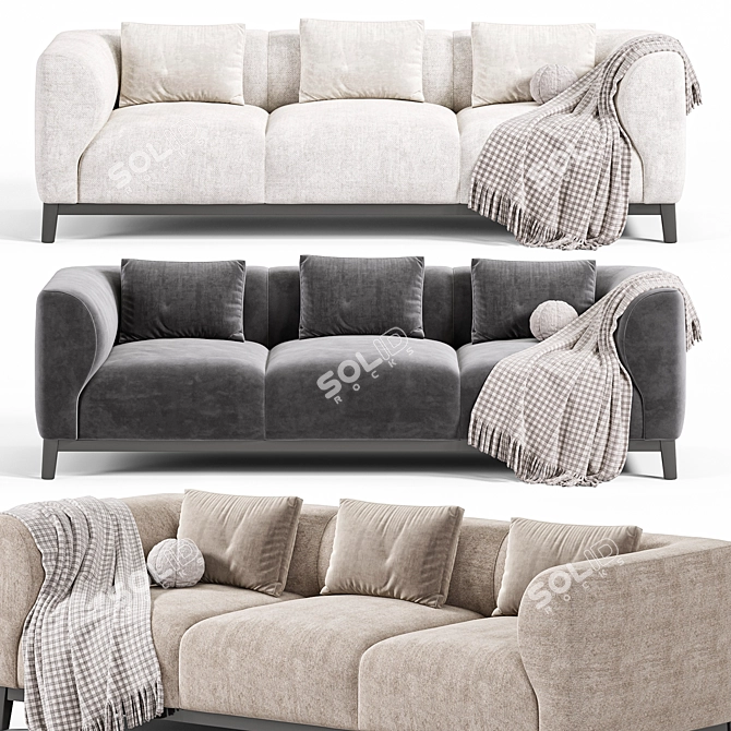 Eichholtz Corso Sofa 3D Model 3D model image 3