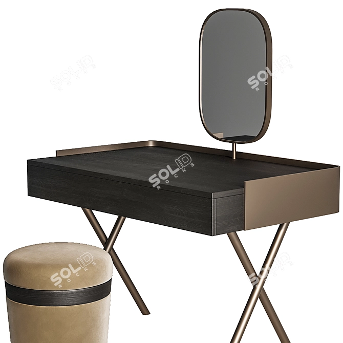 Elegance Personified: LUIS Dressing Table 3D model image 3