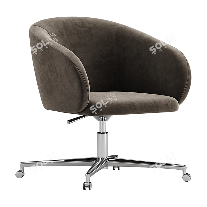 Modern Swivel Armchair by Zilioaldo 3D model image 4