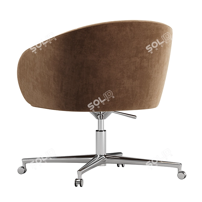 Modern Swivel Armchair by Zilioaldo 3D model image 5
