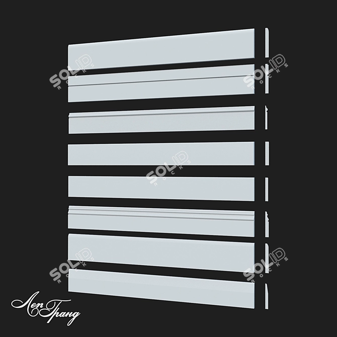 Customized Floor Skirting LeGrand 3D model image 1