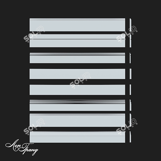 Customized Floor Skirting LeGrand 3D model image 3