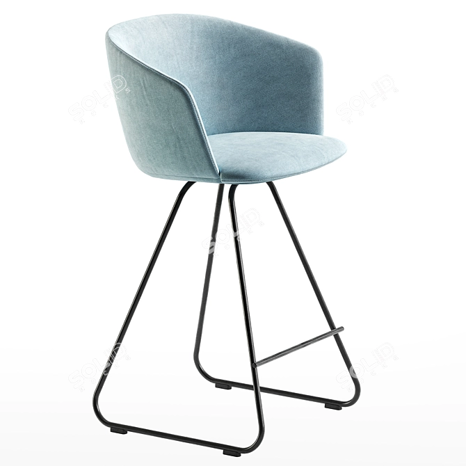 Modern Glove S472 Bar Chair 3D model image 2