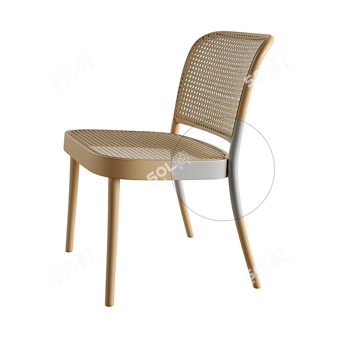 TON Lounge Armchair & Chair 3D model image 4