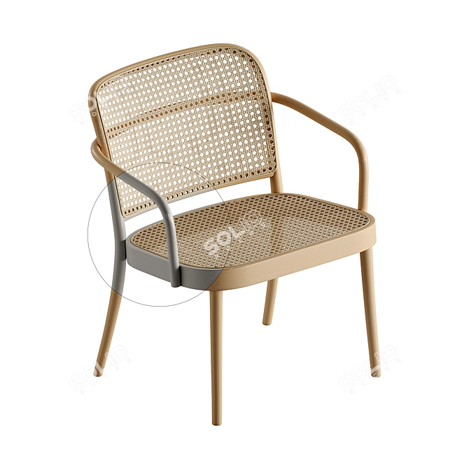 TON Lounge Armchair & Chair 3D model image 5