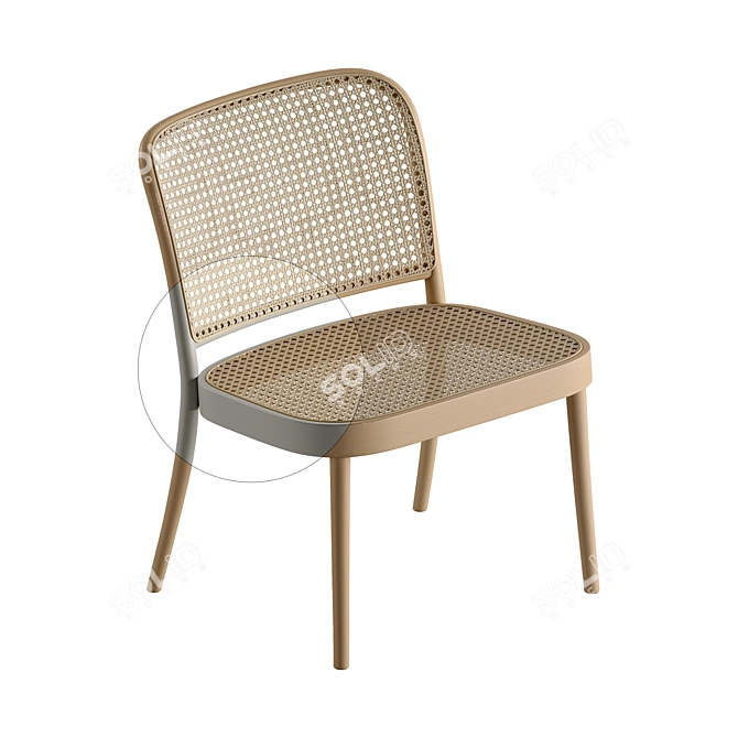 TON Lounge Armchair & Chair 3D model image 6