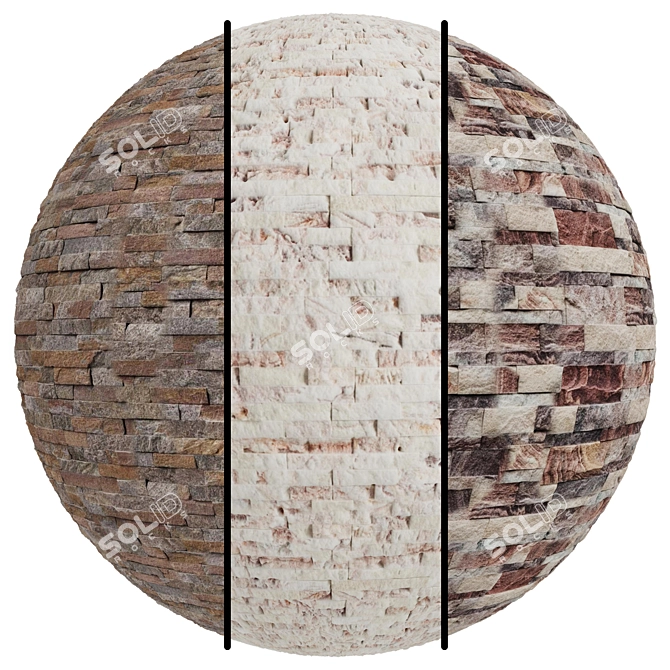 Stone Covering Texture Set 4k 3D model image 1