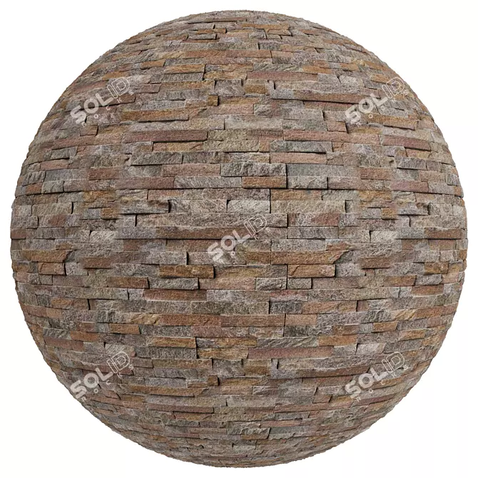 Stone Covering Texture Set 4k 3D model image 2