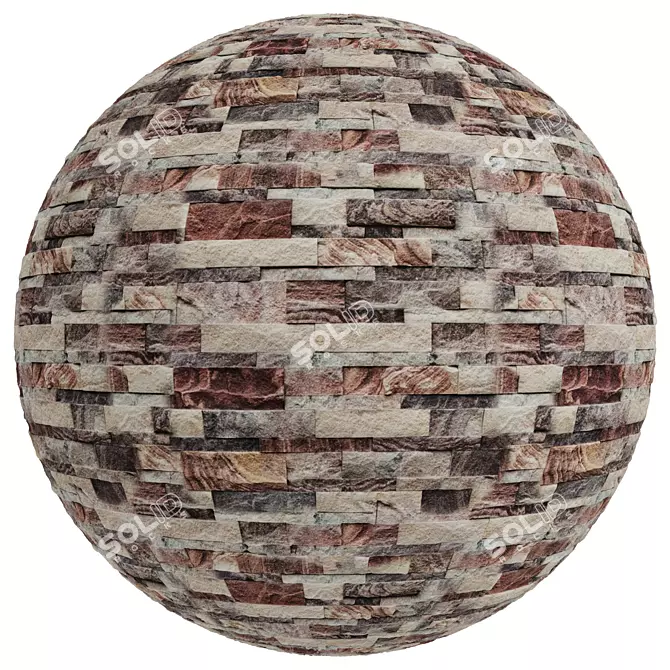 Stone Covering Texture Set 4k 3D model image 6