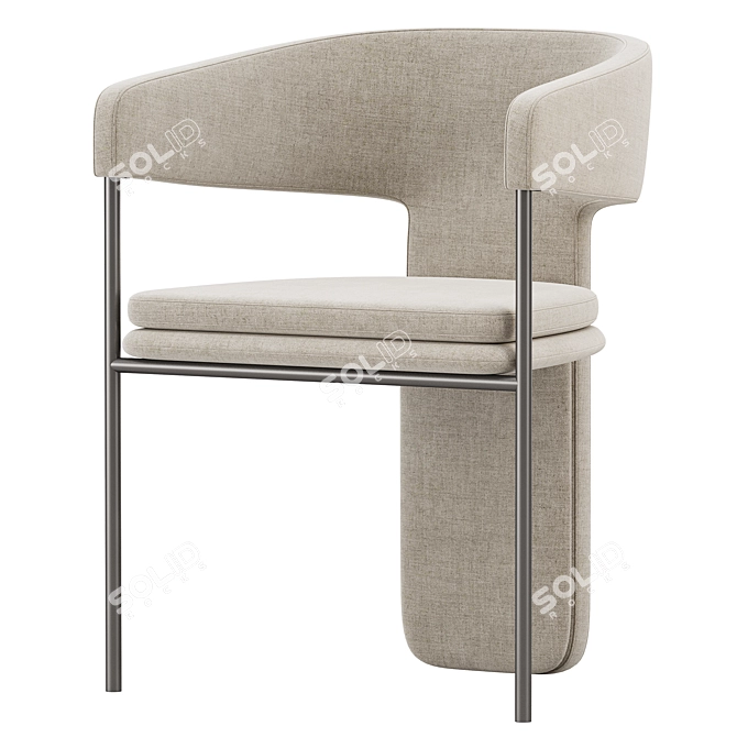 Elegant Dining Chair Palazzo Collection 3D model image 3