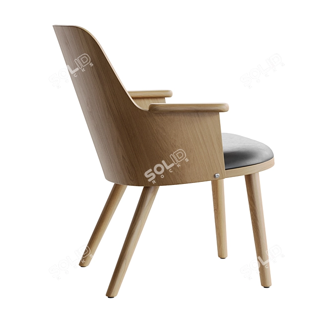 Sleek Sander Conference Table 3D model image 3