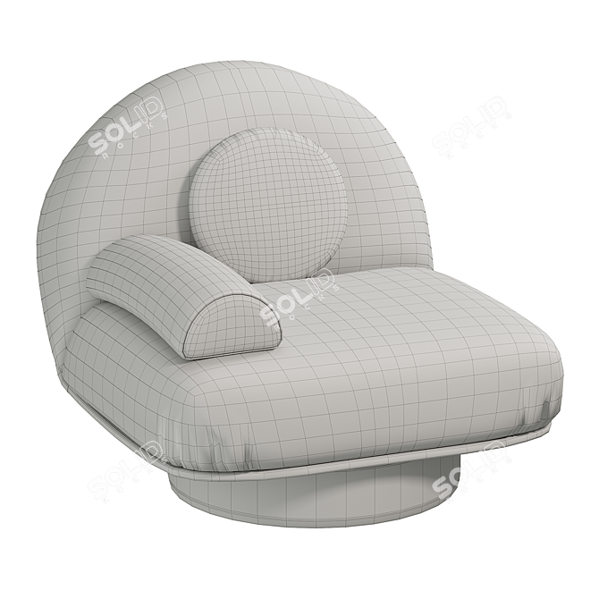 Contemporary Fratelli Boffi Armchair 3D model image 7