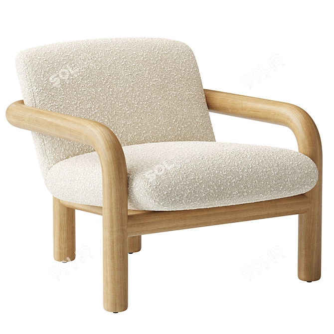 Modern Benson Chair 3D Model 3D model image 1
