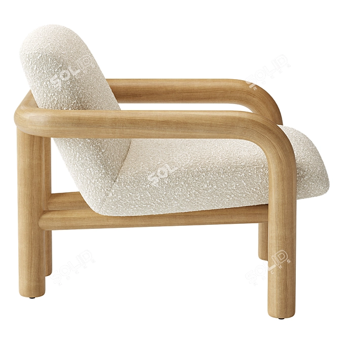 Modern Benson Chair 3D Model 3D model image 2