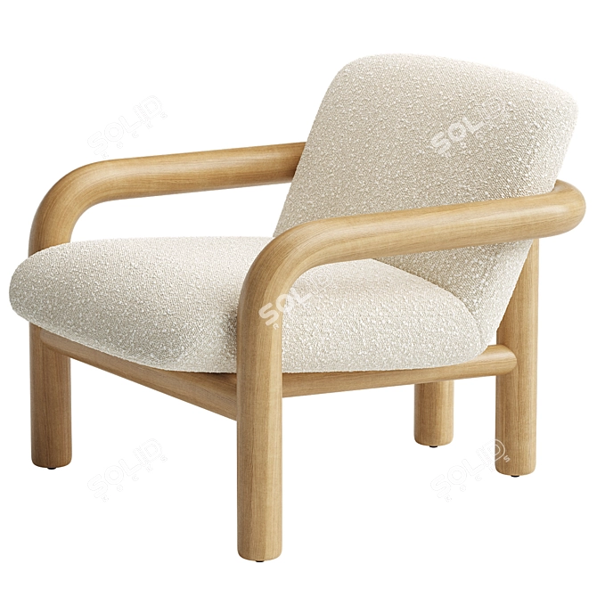 Modern Benson Chair 3D Model 3D model image 3