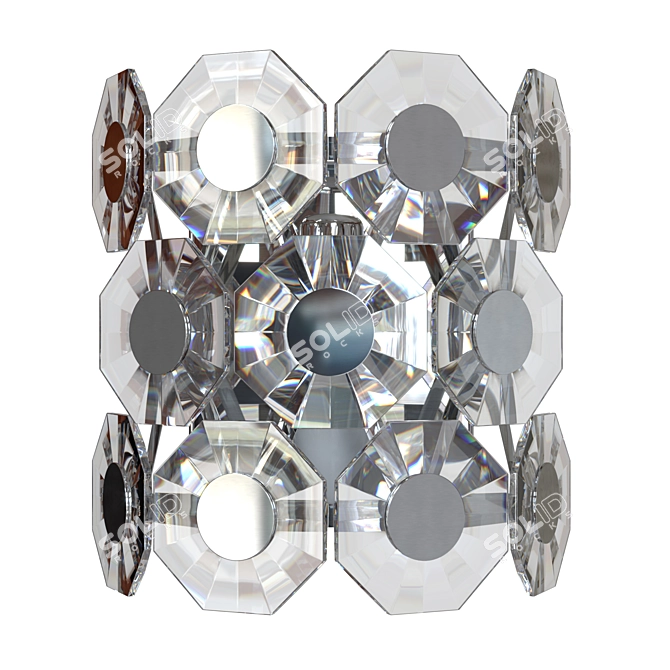 Tokata Crystal Wall Sconce, Modern 3D model image 3