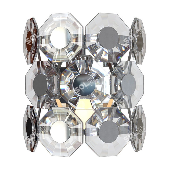 Tokata Crystal Wall Sconce, Modern 3D model image 4