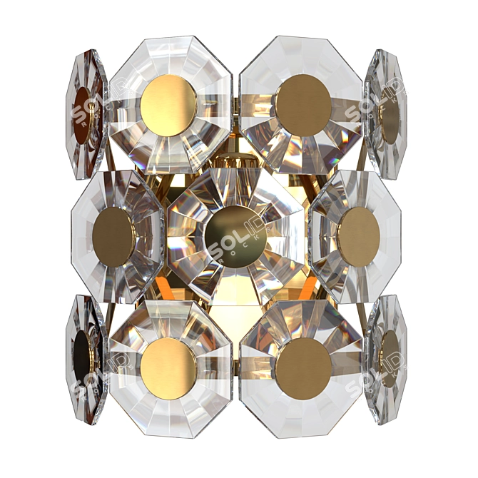 Tokata Crystal Wall Sconce, Modern 3D model image 7