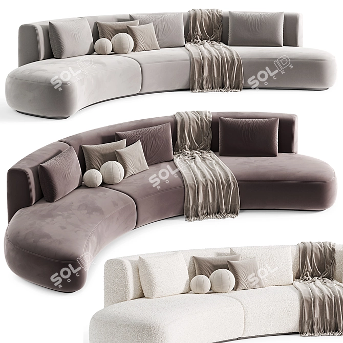 TONY Modern Sofa: Sleek Elegance 3D model image 4