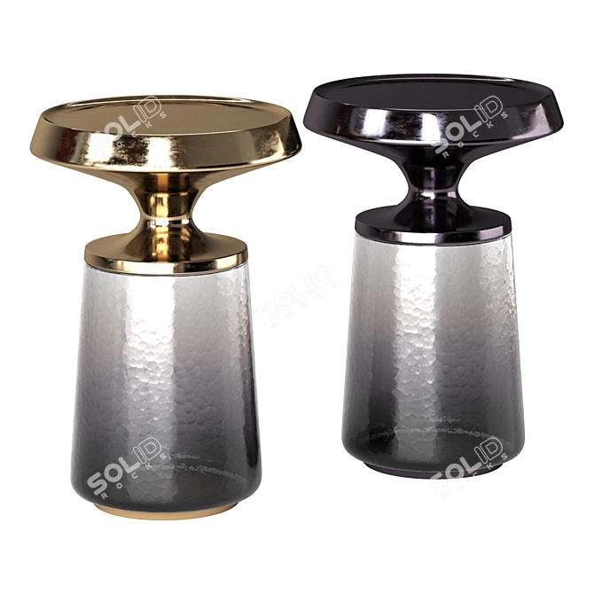 Luxor Gold Magazine Table 3D model image 1