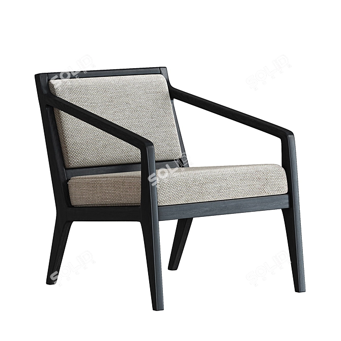 Modern Oslo Lounge Chair Design 3D model image 1