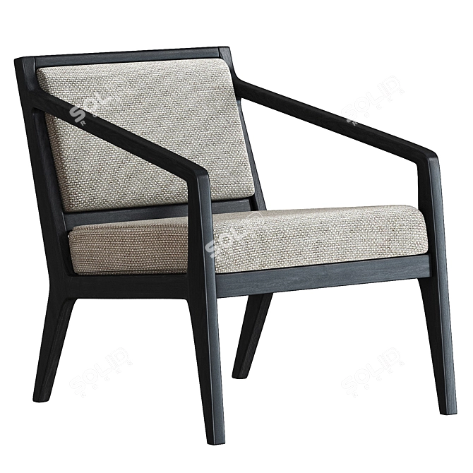 Modern Oslo Lounge Chair Design 3D model image 6