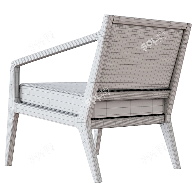 Modern Oslo Lounge Chair Design 3D model image 9