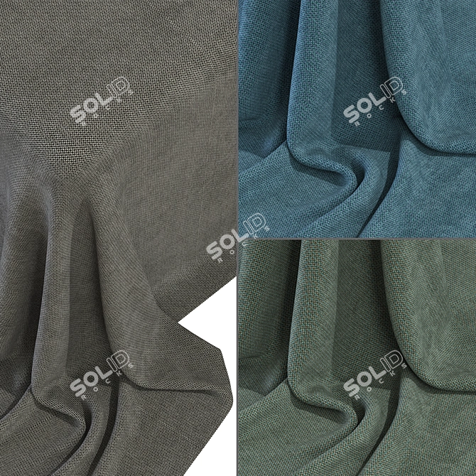 Textured Fabric Collection 3D Model 3D model image 1