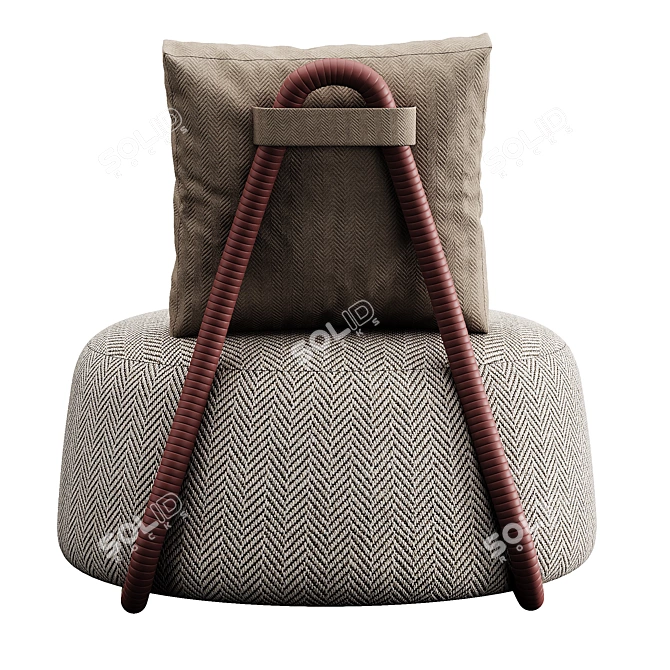 Modern Lounge Chair Design 3D model image 3