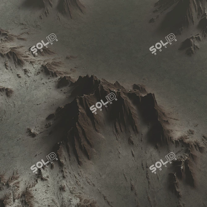 Snow-Capped Mountain 3D Model 3D model image 2