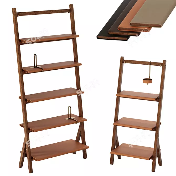 Ren Bookcase: Luxury Design Furnishing 3D model image 1