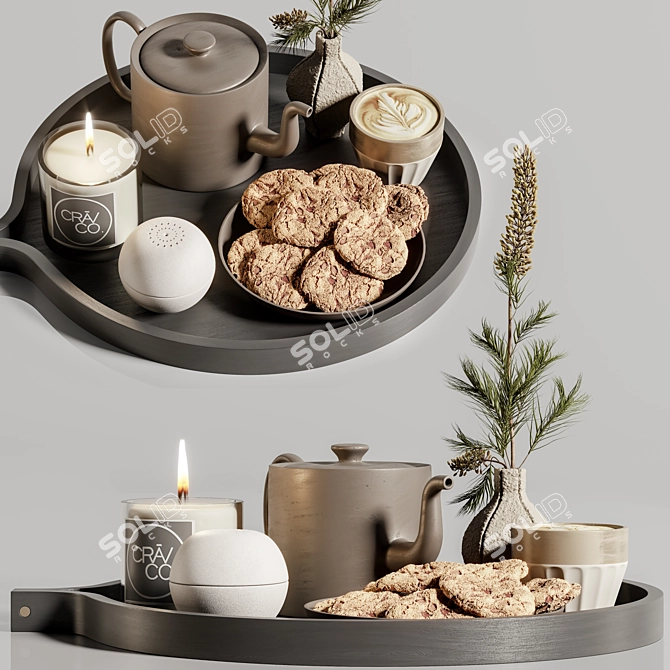 Elegant Decor Set for Rendering 3D model image 3