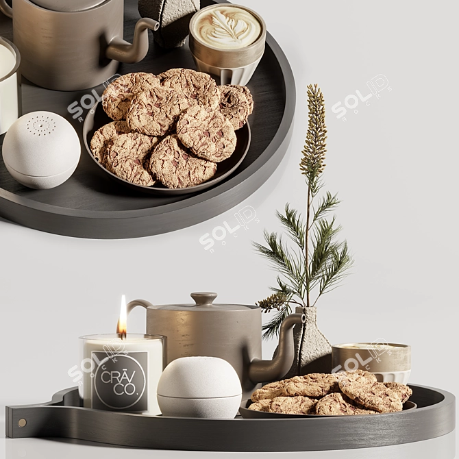 Elegant Decor Set for Rendering 3D model image 4