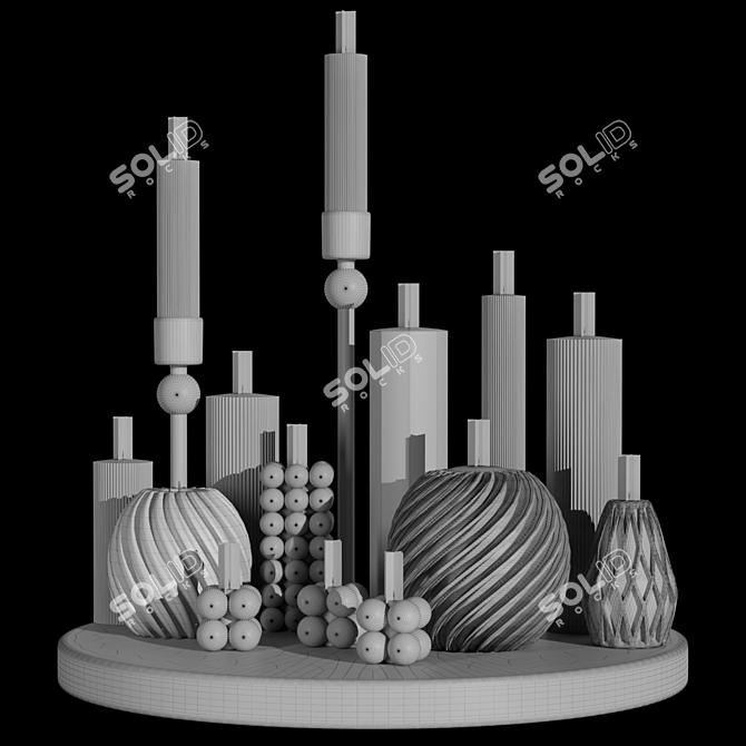 Title: Candle Collection 3D Models 3D model image 2