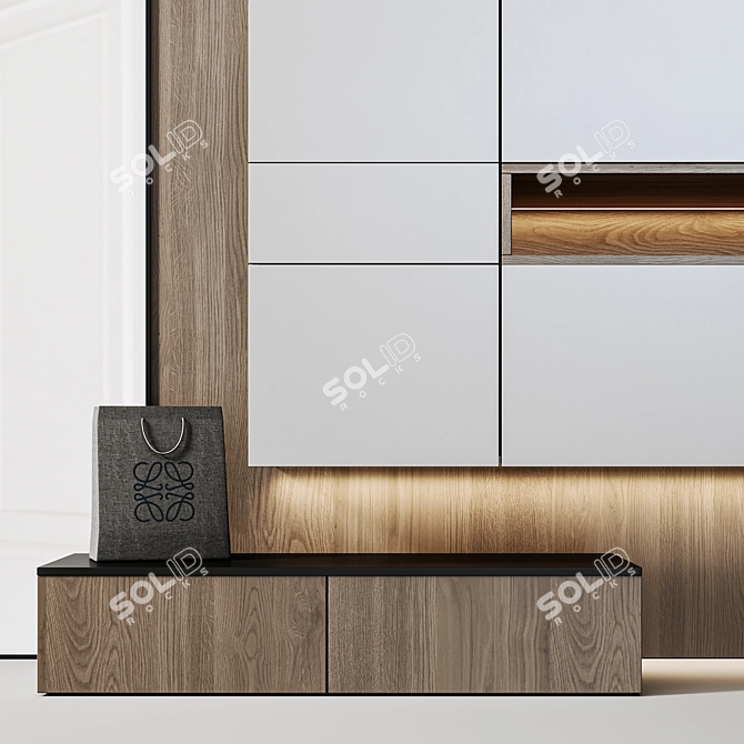 Modern Entryway Composition 3D model image 3