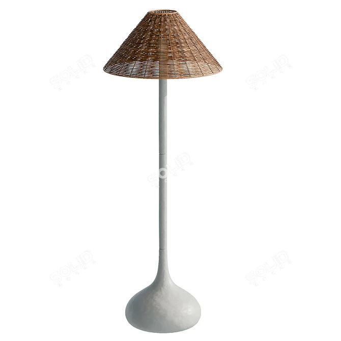 Renae UV-Unwrapped Floor Lamp 3D model image 1