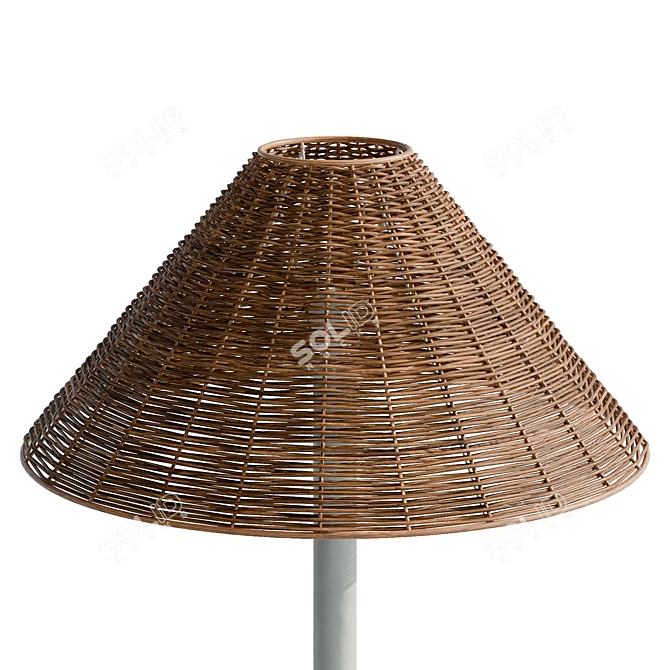 Renae UV-Unwrapped Floor Lamp 3D model image 2